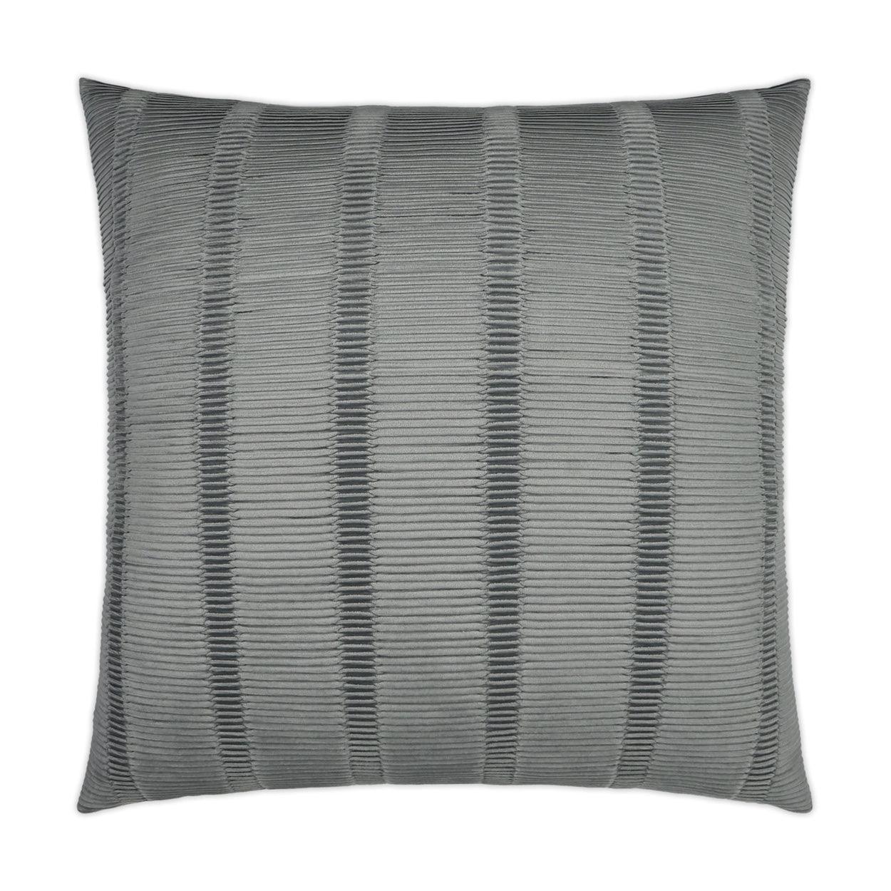 Upstate Silver Textured Grey Silver Large Throw Pillow With Insert - Uptown Sebastian