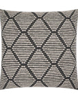 Urbina Farmhouse Geometric Grey Large Throw Pillow With Insert - Uptown Sebastian