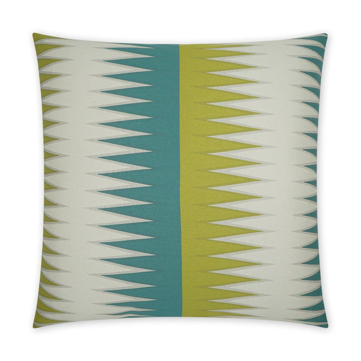 Vamanos Caribbean Green Turquoise Teal Large Throw Pillow With Insert - Uptown Sebastian