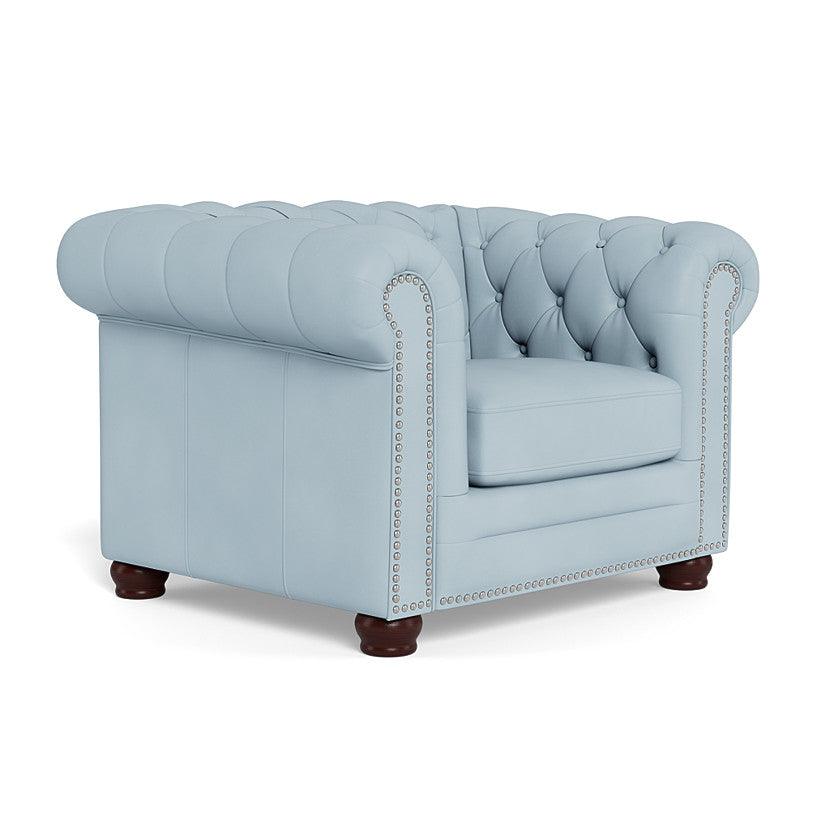 Victoria Leather Chesterfield Club Chair - Uptown Sebastian