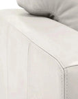 Virginia Symmetrical White Leather Sectional Sofa Made to Order - Uptown Sebastian