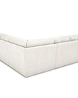 Virginia Symmetrical White Leather Sectional Sofa Made to Order - Uptown Sebastian