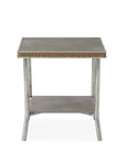 Visions 20" Square End Table With Taupe Glass Lloyd Flanders - Uptown Sebastian