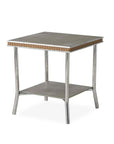 Visions 20" Square End Table With Taupe Glass Lloyd Flanders - Uptown Sebastian