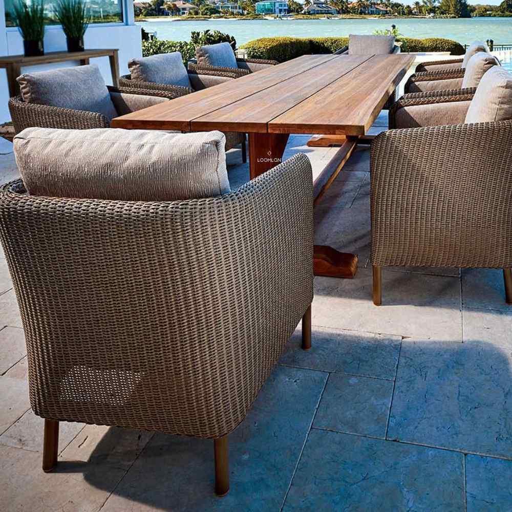 Visions Dining Armchair Premium Wicker Furniture Lloyd Flanders - Uptown Sebastian