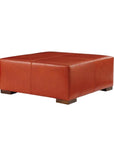 Vivian Leather Square Ottoman Coffee Table - Uptown Sebastian