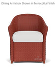 Weekend Retreat Dining Chair All Weather Wicker Lloyd Flanders - Uptown Sebastian