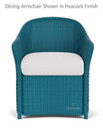 Weekend Retreat Dining Chair All Weather Wicker Lloyd Flanders - Uptown Sebastian