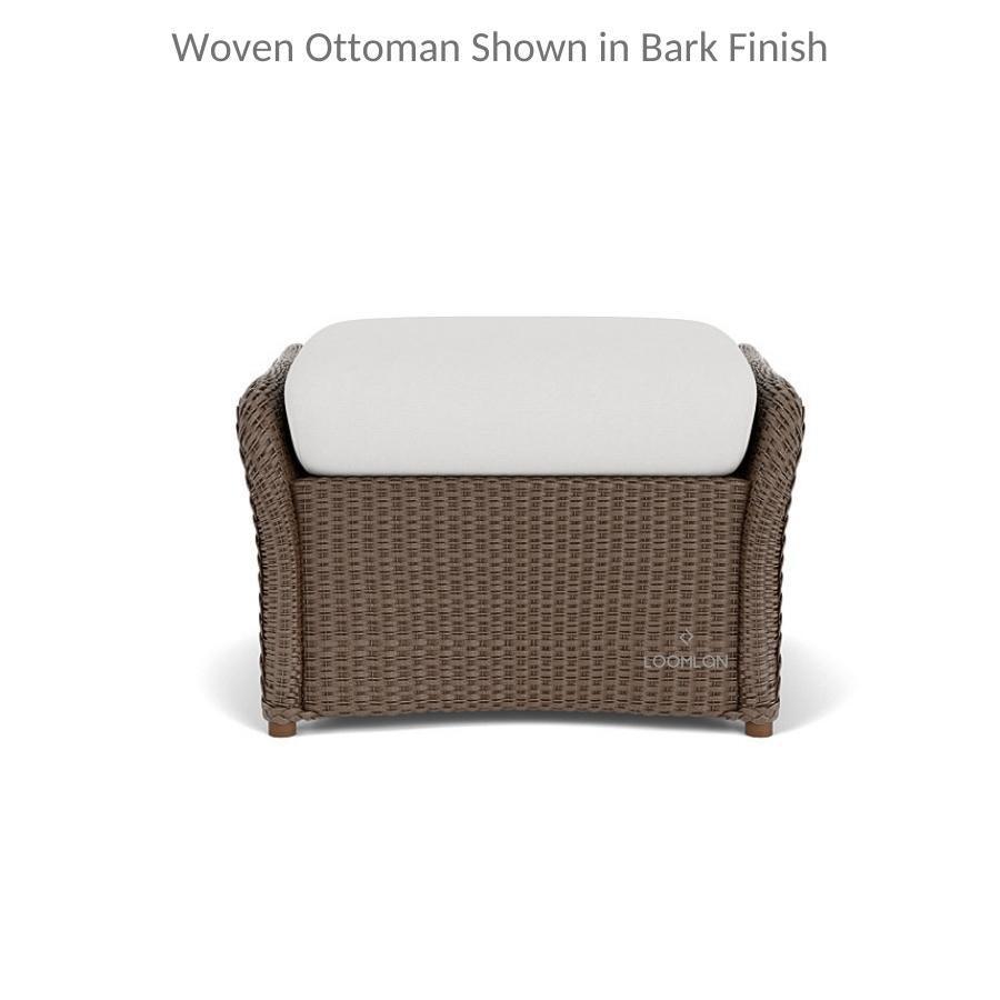 Weekend Retreat Ottoman All Weather Wicker Lloyd Flanders - Uptown Sebastian