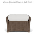 Weekend Retreat Ottoman All Weather Wicker Lloyd Flanders - Uptown Sebastian