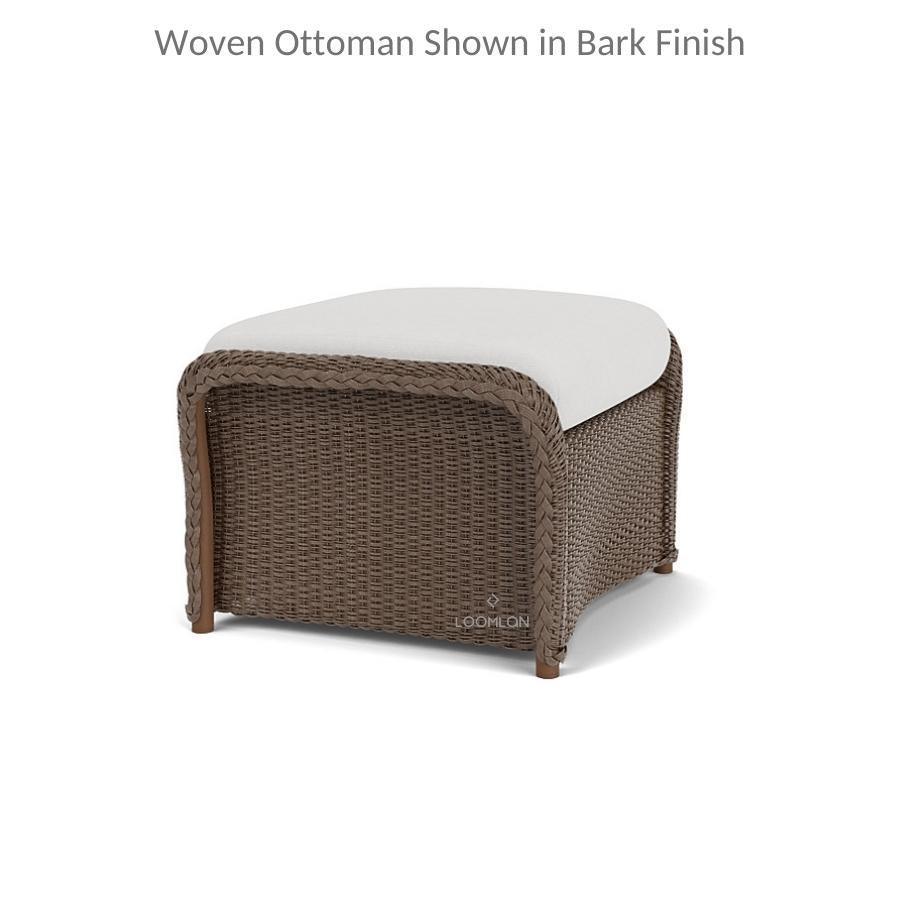 Weekend Retreat Ottoman All Weather Wicker Lloyd Flanders - Uptown Sebastian