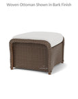 Weekend Retreat Ottoman All Weather Wicker Lloyd Flanders - Uptown Sebastian