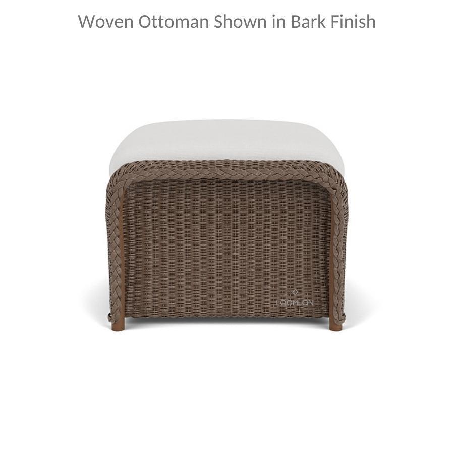 Weekend Retreat Ottoman All Weather Wicker Lloyd Flanders - Uptown Sebastian