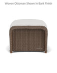 Weekend Retreat Ottoman All Weather Wicker Lloyd Flanders - Uptown Sebastian