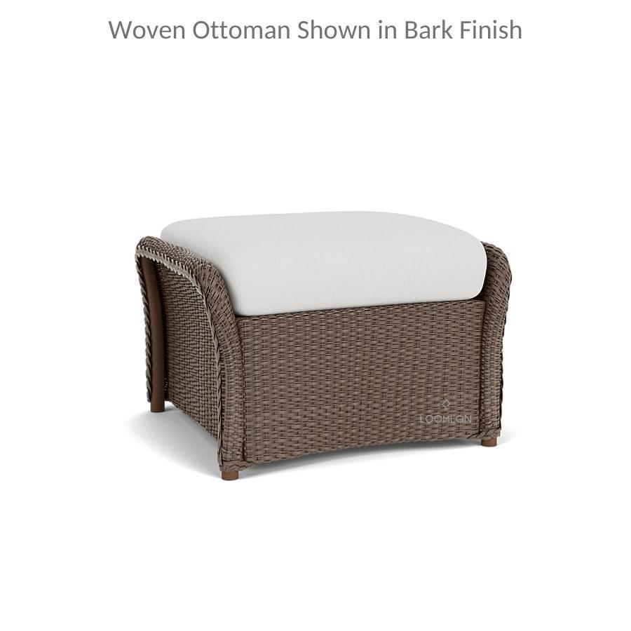 Weekend Retreat Ottoman All Weather Wicker Lloyd Flanders - Uptown Sebastian