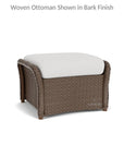 Weekend Retreat Ottoman All Weather Wicker Lloyd Flanders - Uptown Sebastian