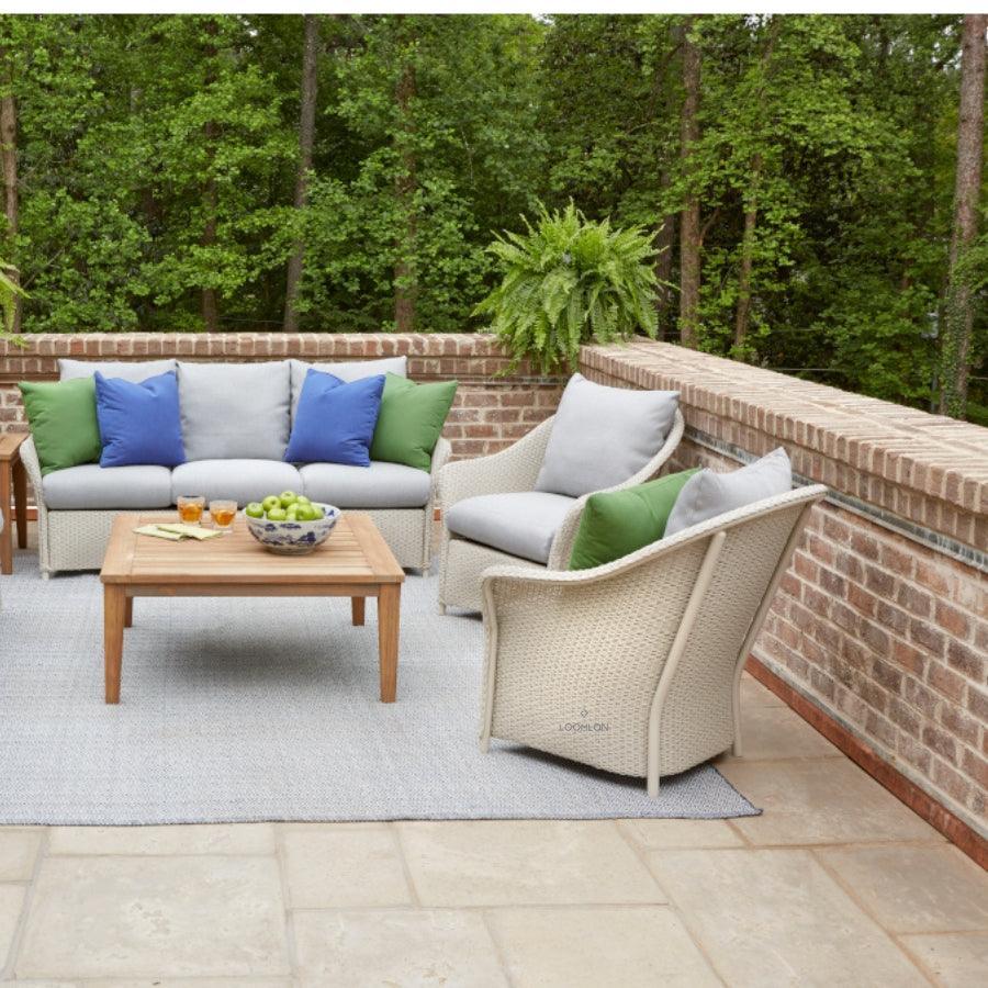 Weekend Retreat Outdoor Loveseat All Weather Wicker Lloyd Flanders - Uptown Sebastian