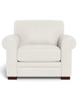 Wenton Mondern Leather Club Chair With Rolled Arms - Uptown Sebastian