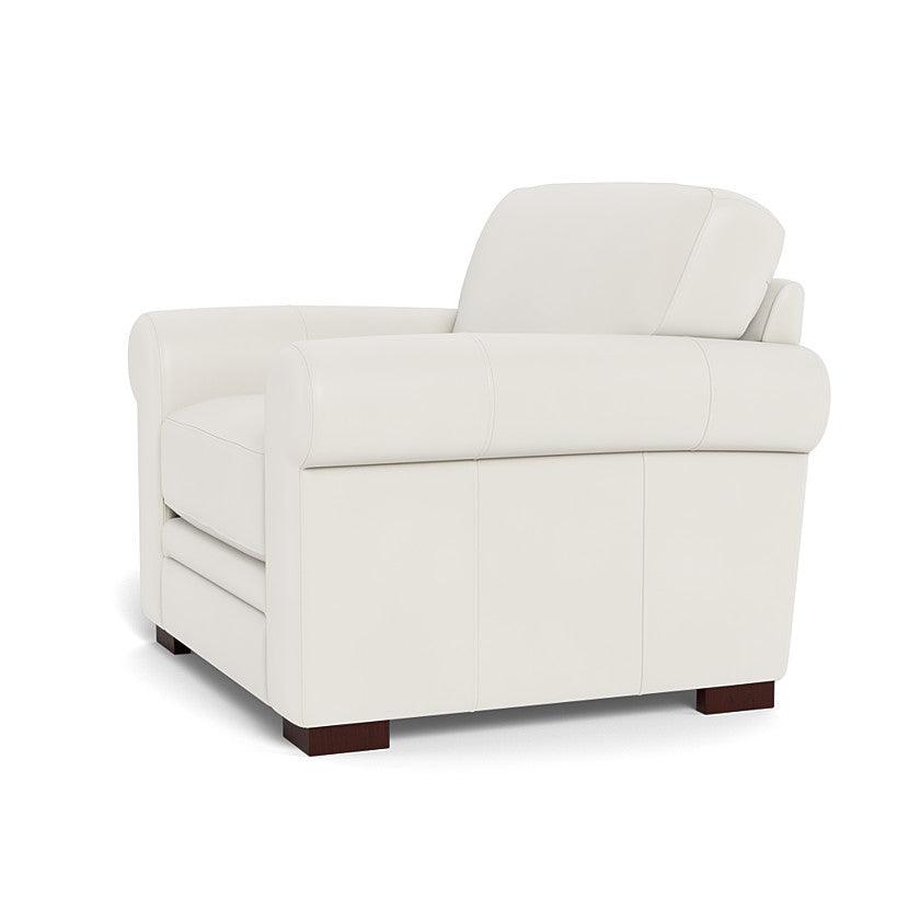 Wenton Mondern Leather Club Chair With Rolled Arms - Uptown Sebastian