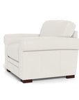 Wenton Mondern Leather Club Chair With Rolled Arms - Uptown Sebastian