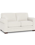 Wenton Mondern Leather Loveseat With Rolled Arms - Uptown Sebastian