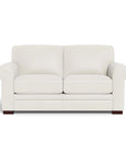 Wenton Mondern Leather Loveseat With Rolled Arms - Uptown Sebastian