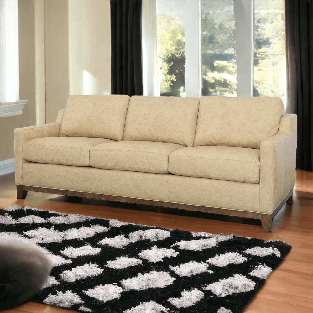 Wildcat Custom Leather Couch - American Crafted - Uptown Sebastian