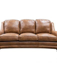 Williamsburg Dark Brown Leather Sofa Made In the USA - Uptown Sebastian