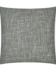 Zareen Slate Solid Textured Grey Large Throw Pillow With Insert - Uptown Sebastian